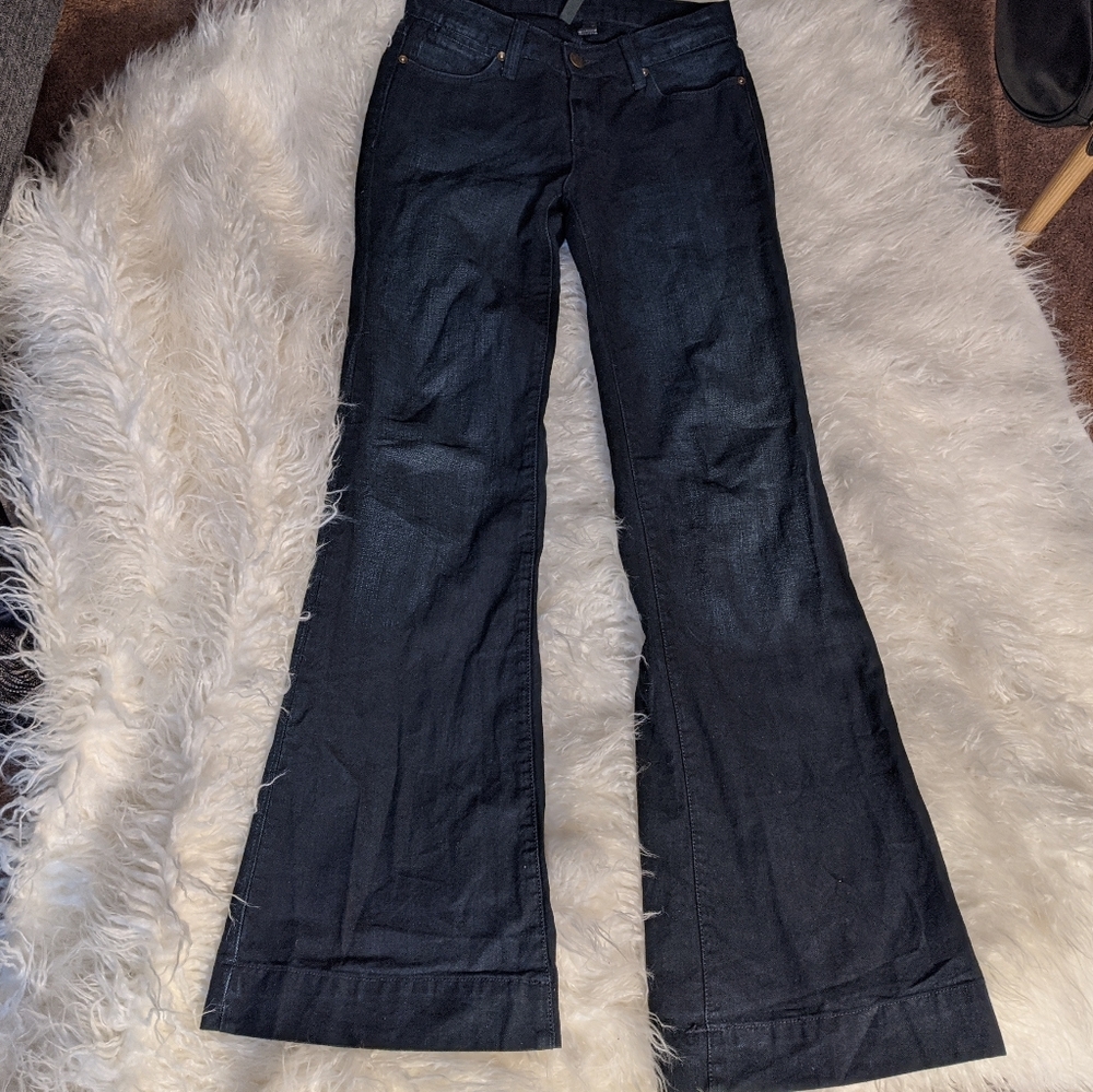 Mango Collection dark wash wide leg jeans